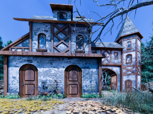 medieval house type 1 Model 3D