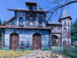 中世の家 タイプ 1 3Dモデル