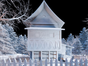 medieval house type 1 Model 3D