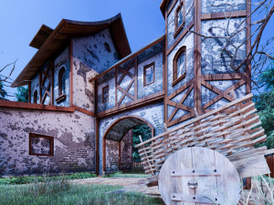 medieval house type 1 Model 3D