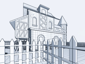 medieval house type 1 Model 3D