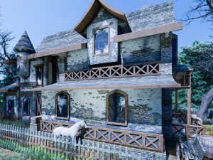 medieval house type 2 3Dモデル