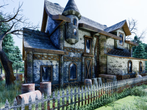 medieval house type 2 3Dモデル
