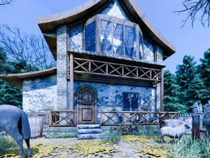 medieval house type 2 3Dモデル