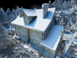 medieval house type 2 3Dモデル