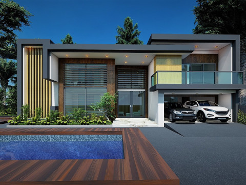 CONTEMPORARY VILLA ANAPHALIS JAVANICA 3D 모델