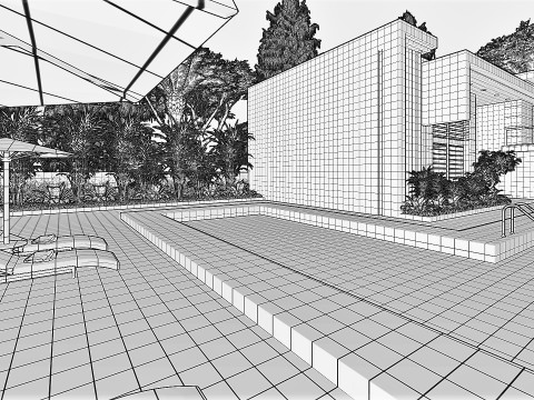 CONTEMPORARY VILLA ANAPHALIS JAVANICA 3D 모델