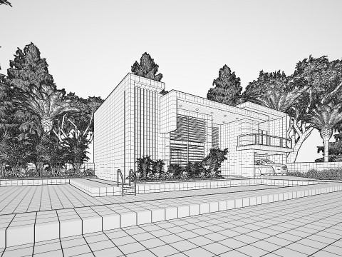 CONTEMPORARY VILLA ANAPHALIS JAVANICA 3D 모델