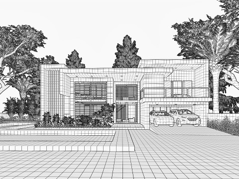 CONTEMPORARY VILLA ANAPHALIS JAVANICA 3D 모델