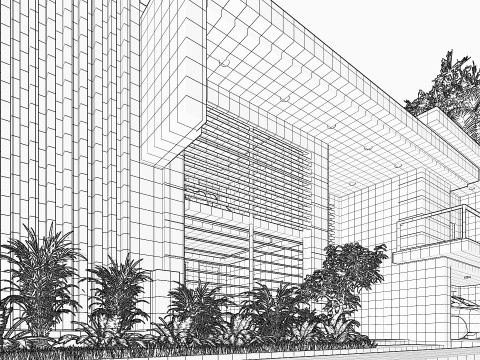 CONTEMPORARY VILLA ANAPHALIS JAVANICA 3D 모델