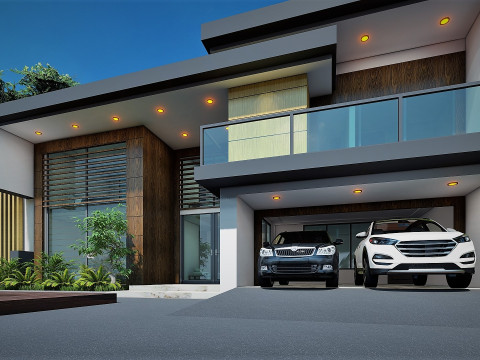 CONTEMPORARY VILLA ANAPHALIS JAVANICA 3D 모델