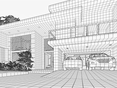 CONTEMPORARY VILLA ANAPHALIS JAVANICA 3D 모델