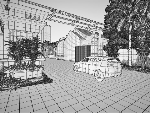 MODERN HOUSING MICHELIA CHAMPAKA 3D-Modell