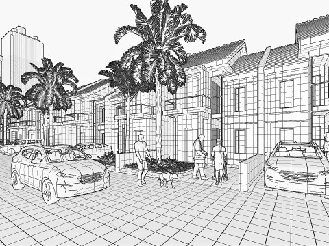 MODERN HOUSING MICHELIA CHAMPAKA 3D-Modell