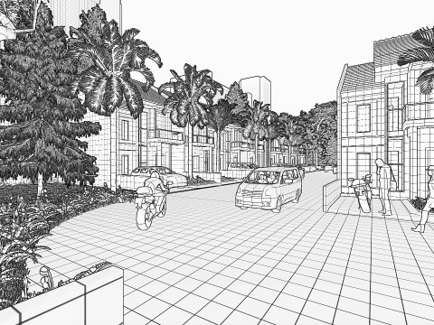 MODERN HOUSING MICHELIA CHAMPAKA 3D-Modell