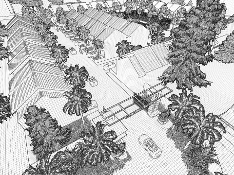 MODERN HOUSING MICHELIA CHAMPAKA 3D-Modell