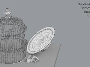 birdcage vintage Modèle 3D