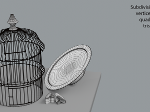 birdcage vintage Modèle 3D