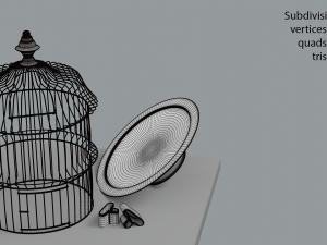 birdcage vintage Modèle 3D