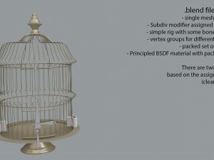 birdcage vintage Modèle 3D