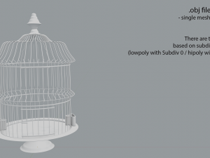 birdcage vintage Modèle 3D