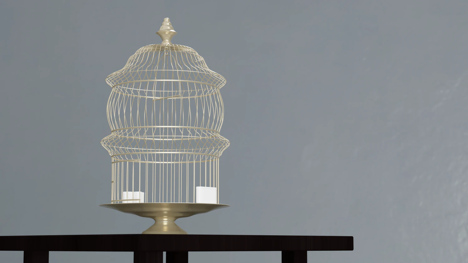 birdcage vintage 3D Model .c4d .max .obj .3ds .fbx .stl .blend 