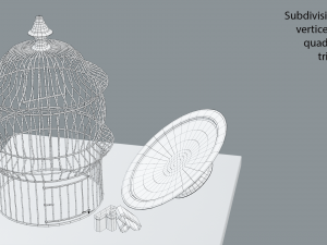 birdcage vintage 3D 모델