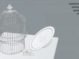birdcage vintage 3D Model