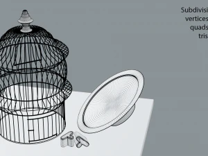 birdcage vintage 3D Model