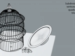 birdcage vintage 3D Model