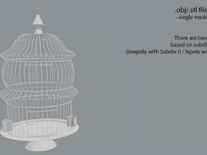 birdcage vintage 3D 모델