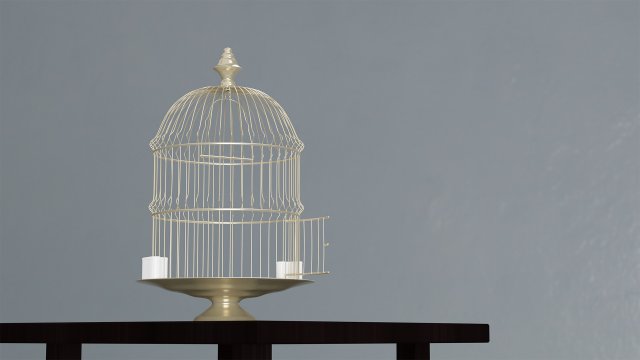 birdcage vintage Modello 3D .c4d .max .obj .3ds .fbx .stl .blend 