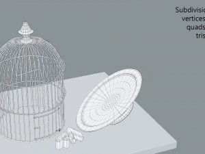 birdcage vintage 3D Model