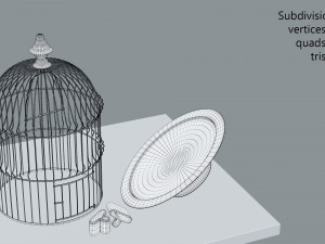 birdcage vintage Modello 3D