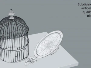 birdcage vintage 3D Model