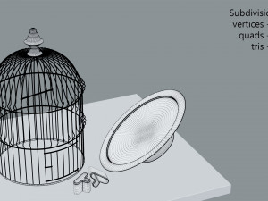 birdcage vintage Modello 3D