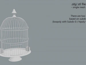birdcage vintage 3D Model