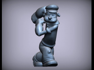 Popeye sailor 3d print model Modelo de Impressão 3D