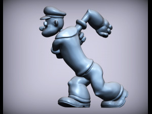 Popeye sailor 3d print model Modelo de Impressão 3D