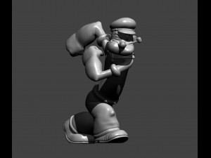 Popeye sailor 3d print model Modelo de Impressão 3D
