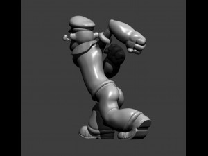 Popeye sailor 3d print model Modelo de Impressão 3D