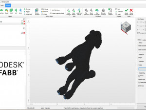 Poodle 3d print model 3Dプリントモデル
