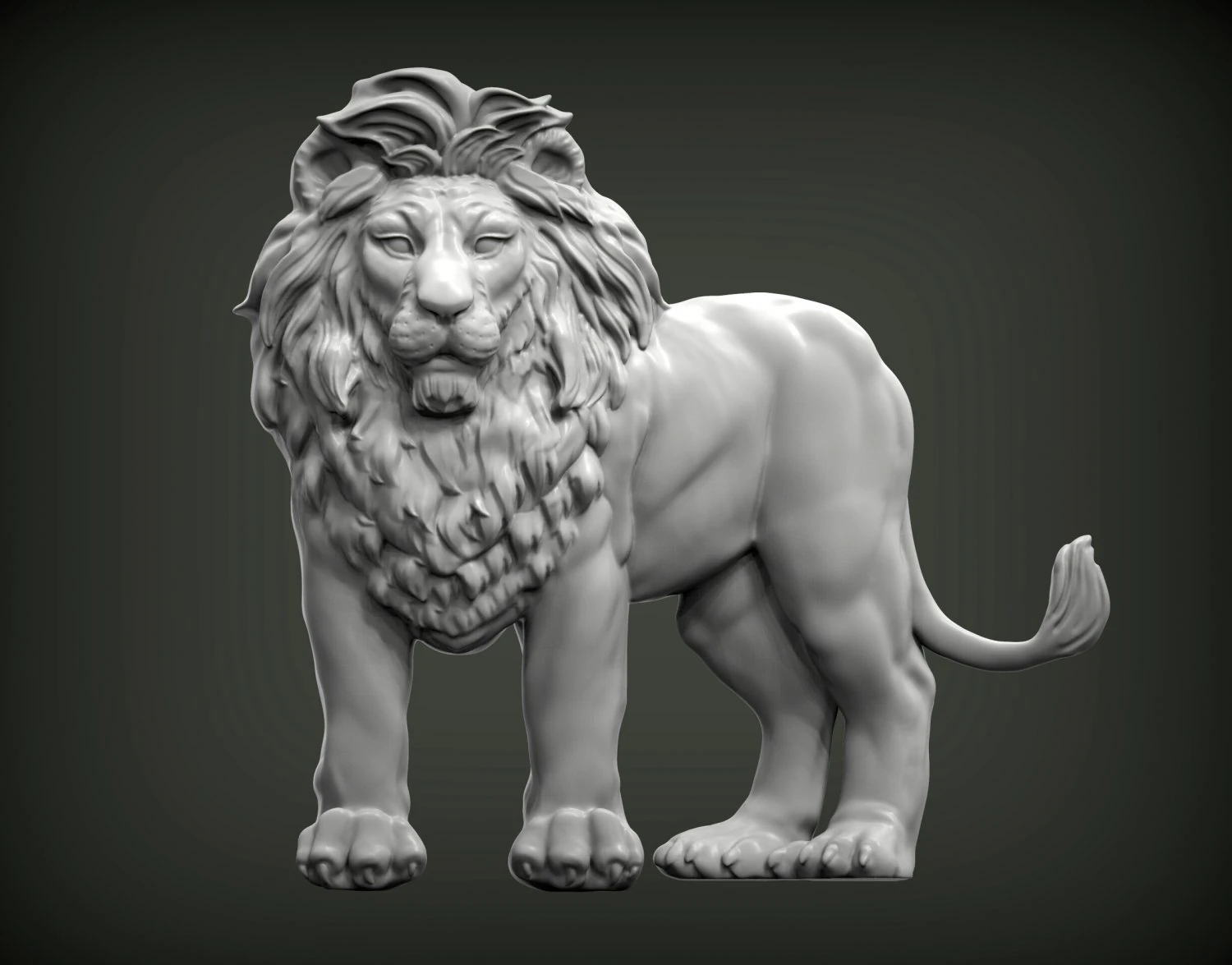Lion bas relief 3d print model 3D Print Model .c4d .max .obj .3ds .fbx .stl .blend