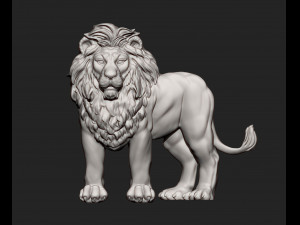 Lion bas relief 3d print model Modelo de impresión 3D