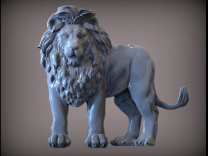 Lion bas relief 3d print model Modelo de impresión 3D