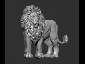 Lion bas relief 3d print model Modelo de impresión 3D