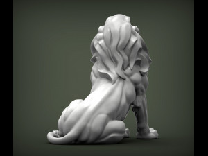 Lion for 3d printing 3d print model 3D Baskı Modeli