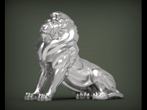 Lion for 3d printing 3d print model 3D Baskı Modeli