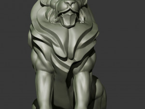 Lion for 3d printing 3d print model 3D Baskı Modeli