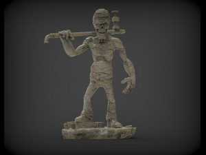 Zombie 3d print model 3D Baskı Modeli